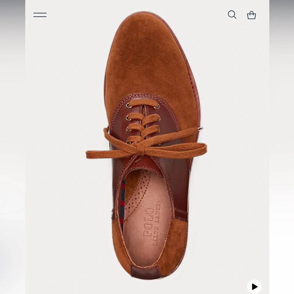 🎉HP 🎉 Polo Ralph Lauren NIB Suede Saddle Shoes - Picture 7 of 11